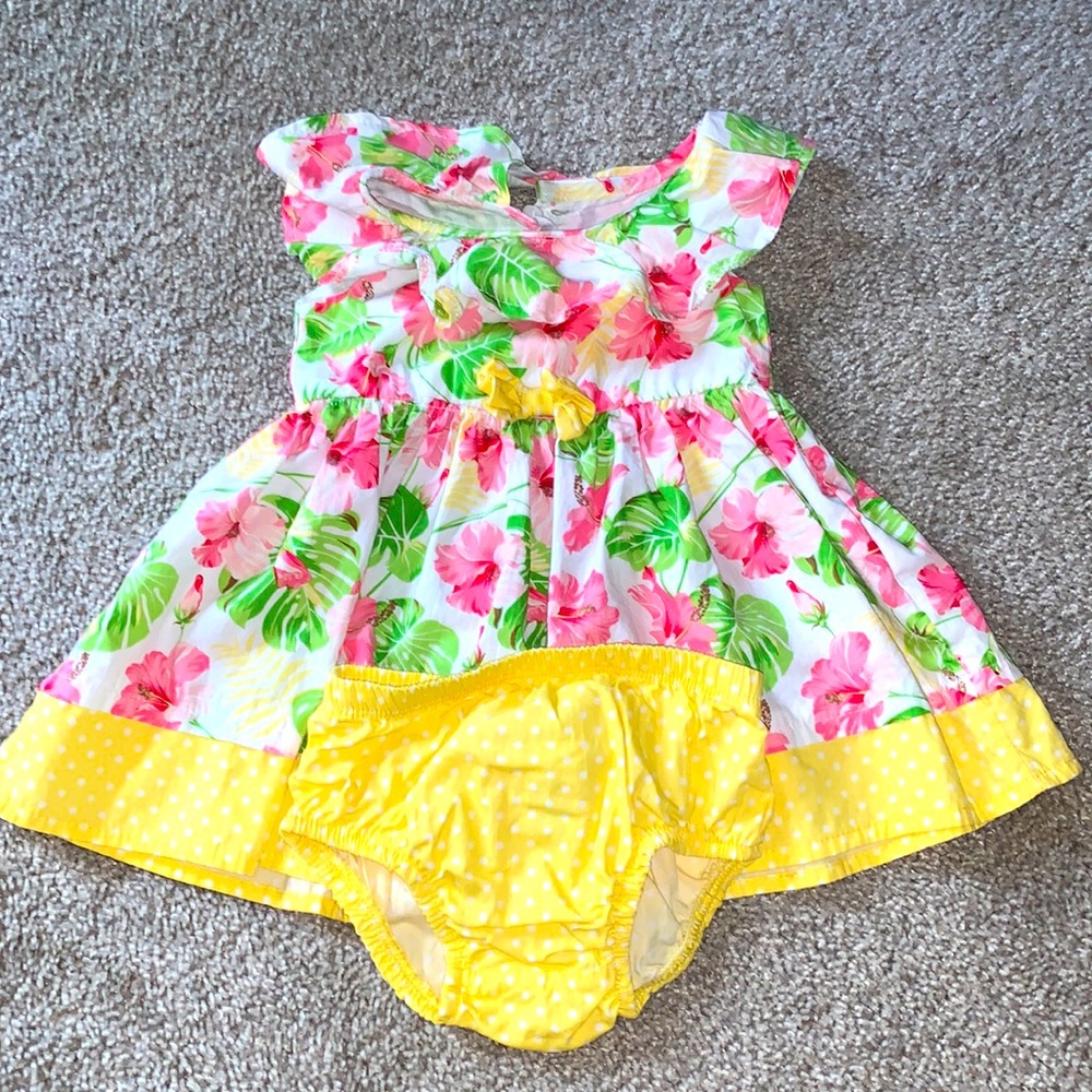 Beautiful floral dress with bottoms
